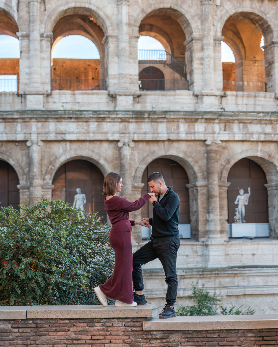 Surprise Proposal in Rome - Engagement Photography Experience