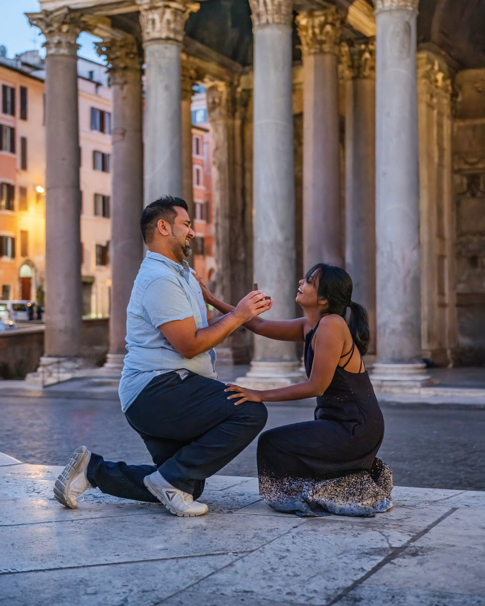 Surprise Proposal in Rome - Engagement Photography Experience
